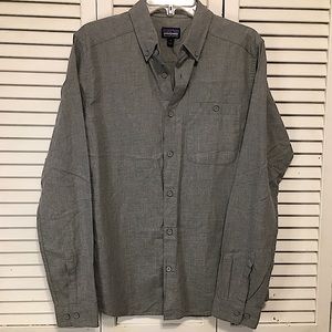 Patagonia Organic Gray, M,Long Sleeve Button Down